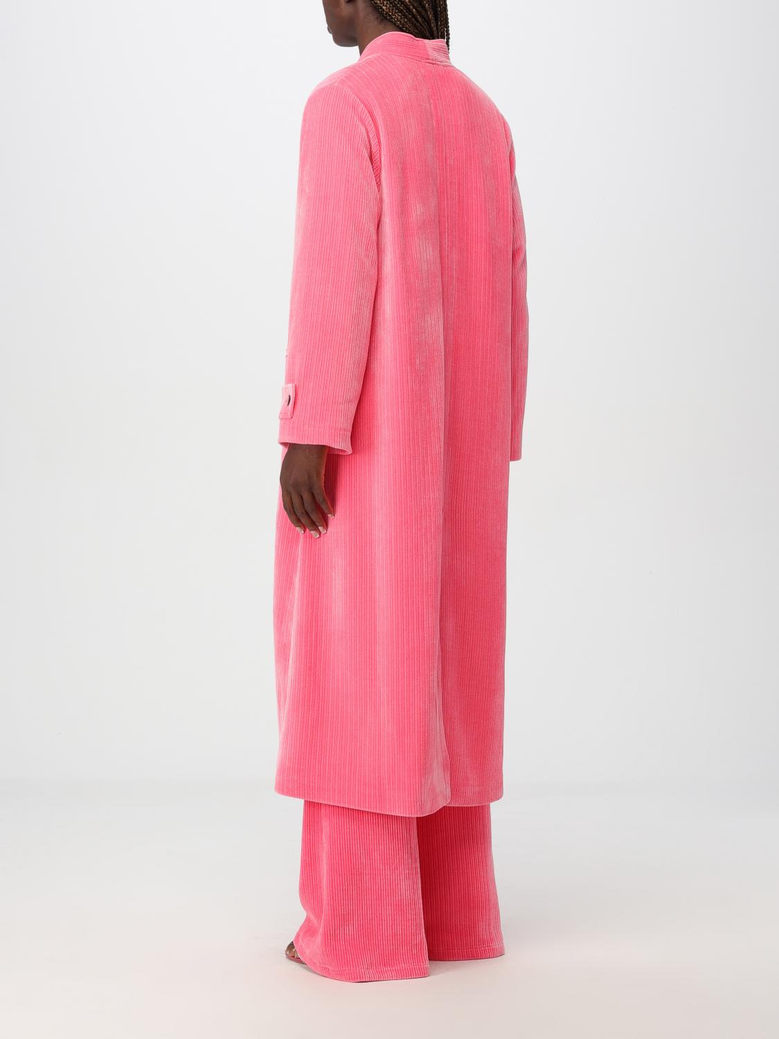 Collarless corduroy coat - Neutrals