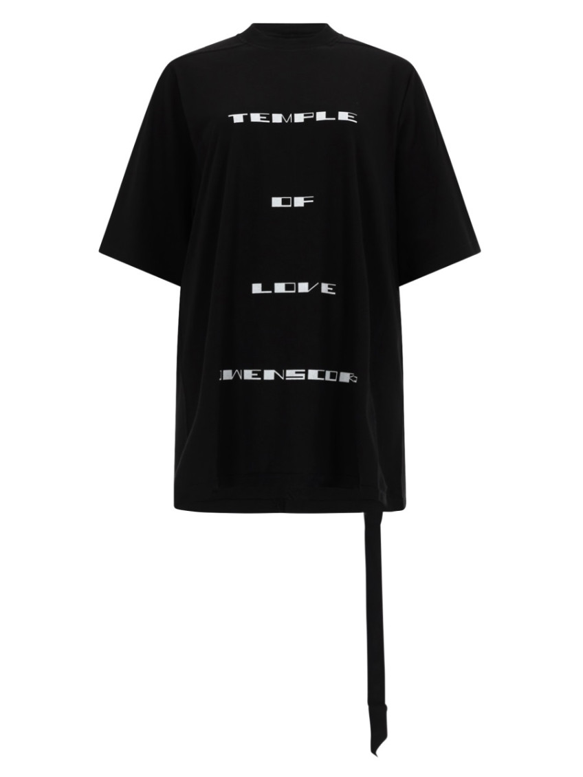 Black Graphic Crew Neck T-Shirt