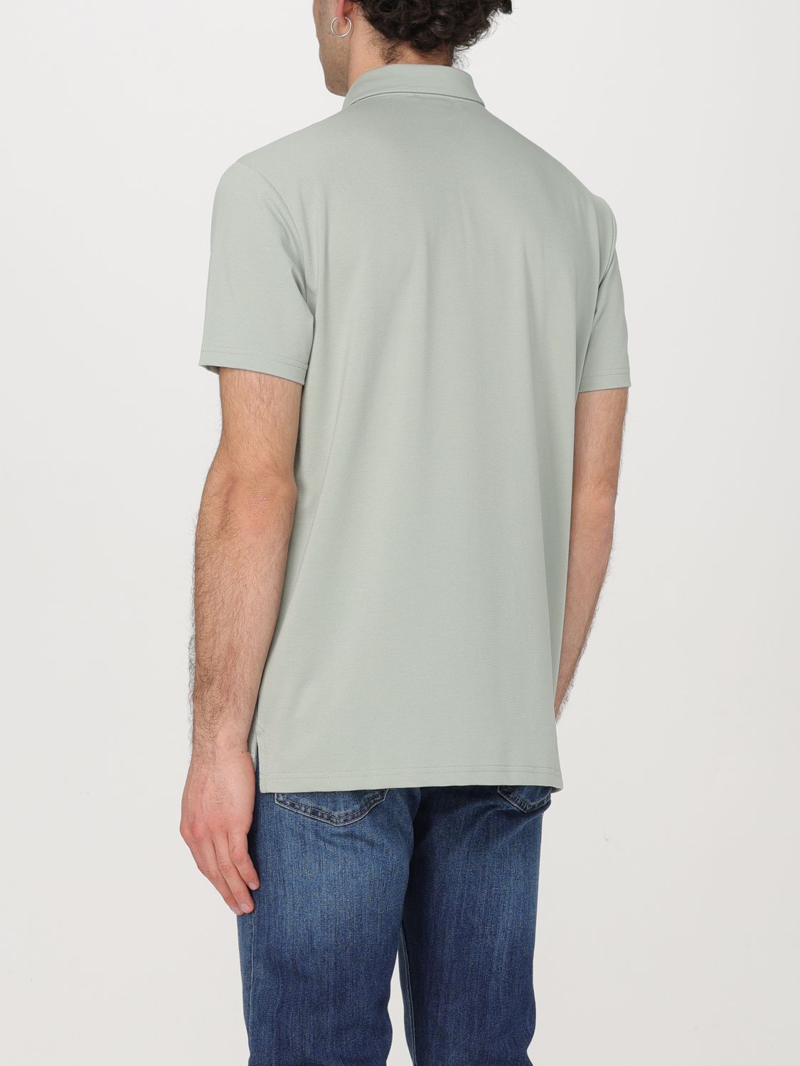 Polo Shirt Men color Green