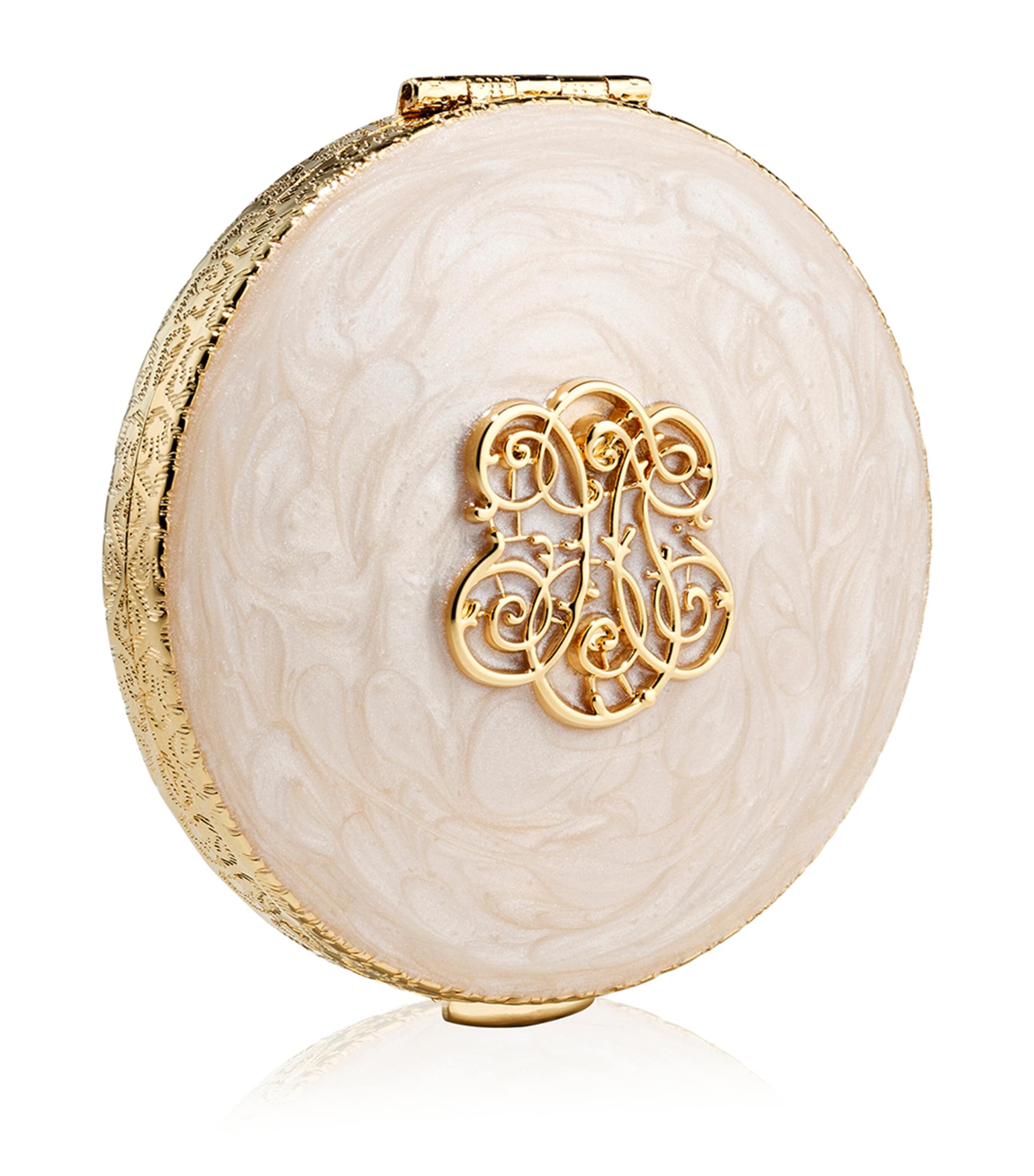 Mother-of-Pearl Solid Perfume Compact