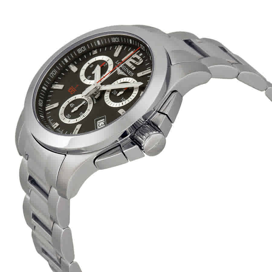 Conquest Chronograph Black Dial Mens Watch L37004566