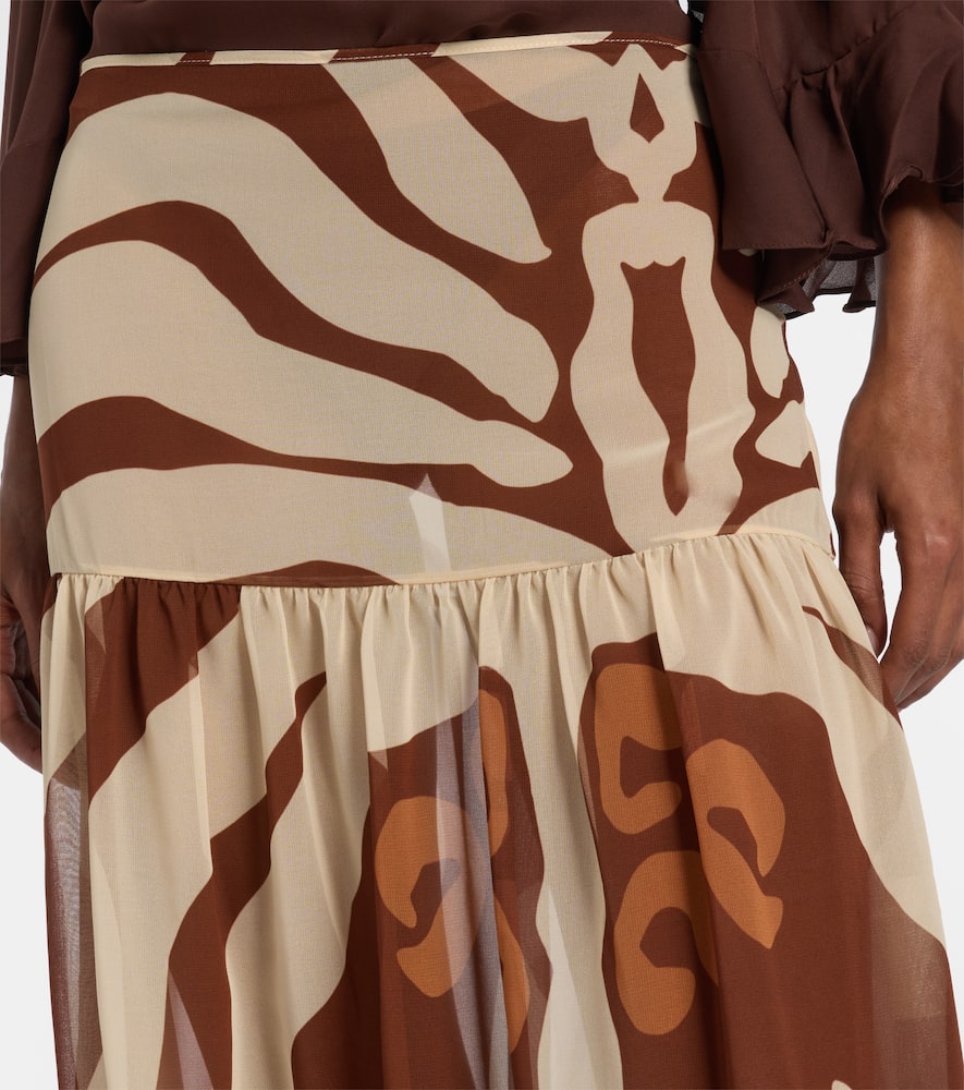 Bohemia printed midi skirt