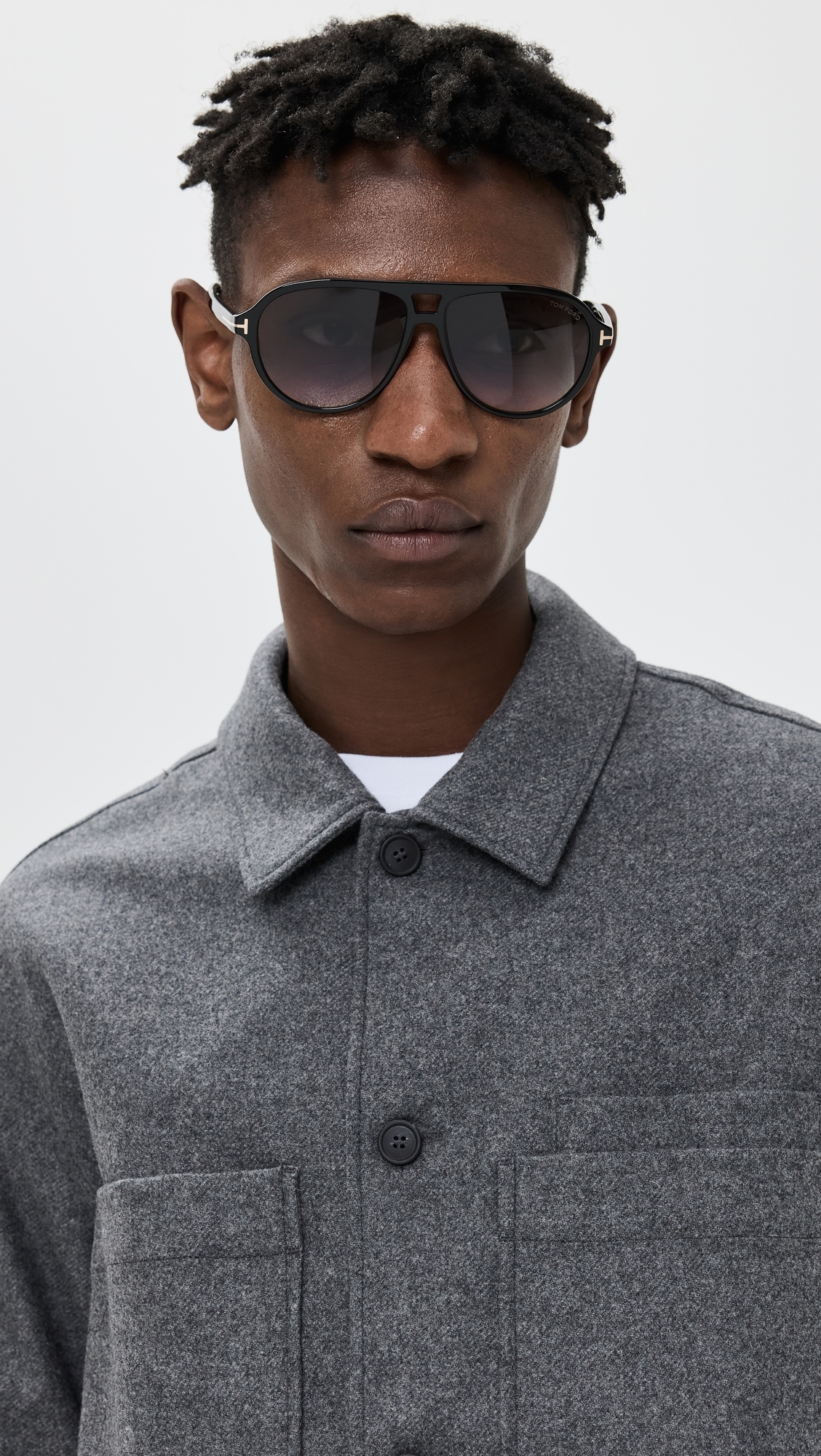 Jeffrey Sunglasses Shiny Black/Gradient Smoke One Size