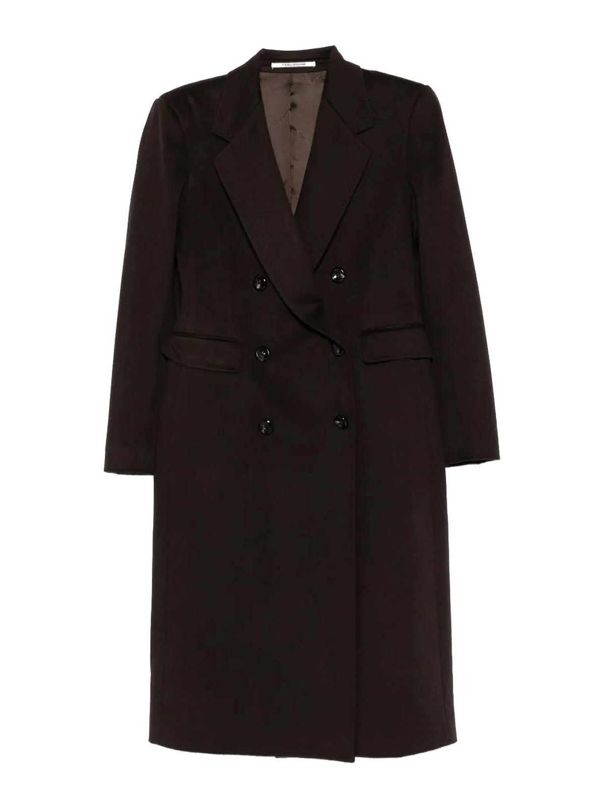 Meryl Double-Breasted Coat T/Brown