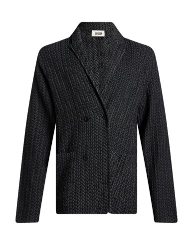 Man Blazer Charcoal Size XL Wool, Polyacrylic