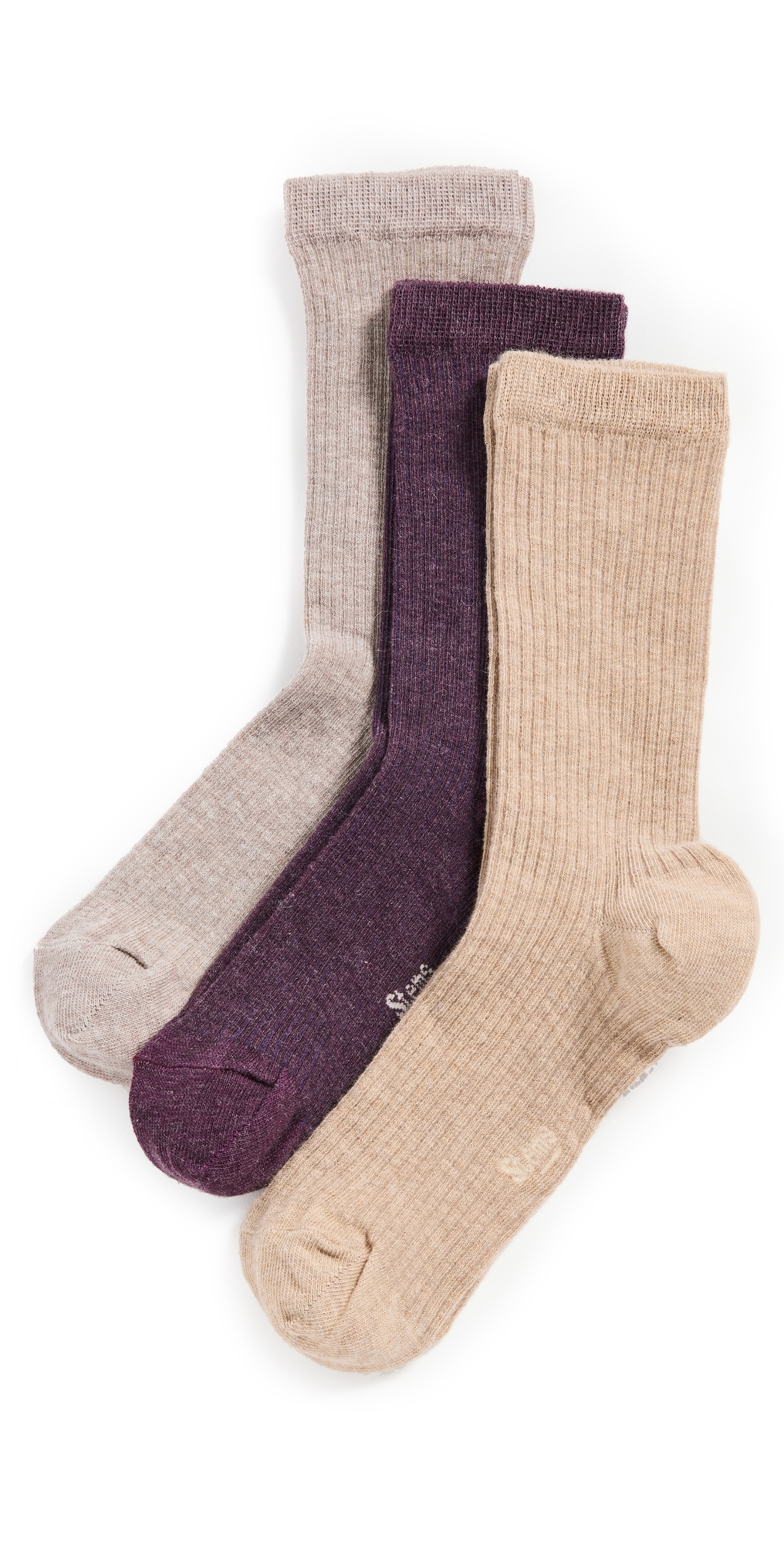 Cashmere Socks Gift Set Heliotrope One Size