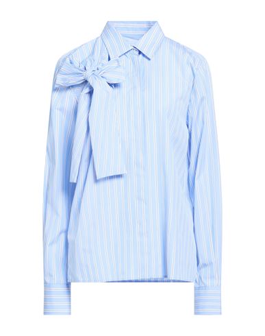 Woman Shirt Sky blue Size 0 Cotton
