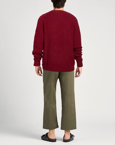 Man Sweater Brick Size 40 Alpaca wool, Polyamide