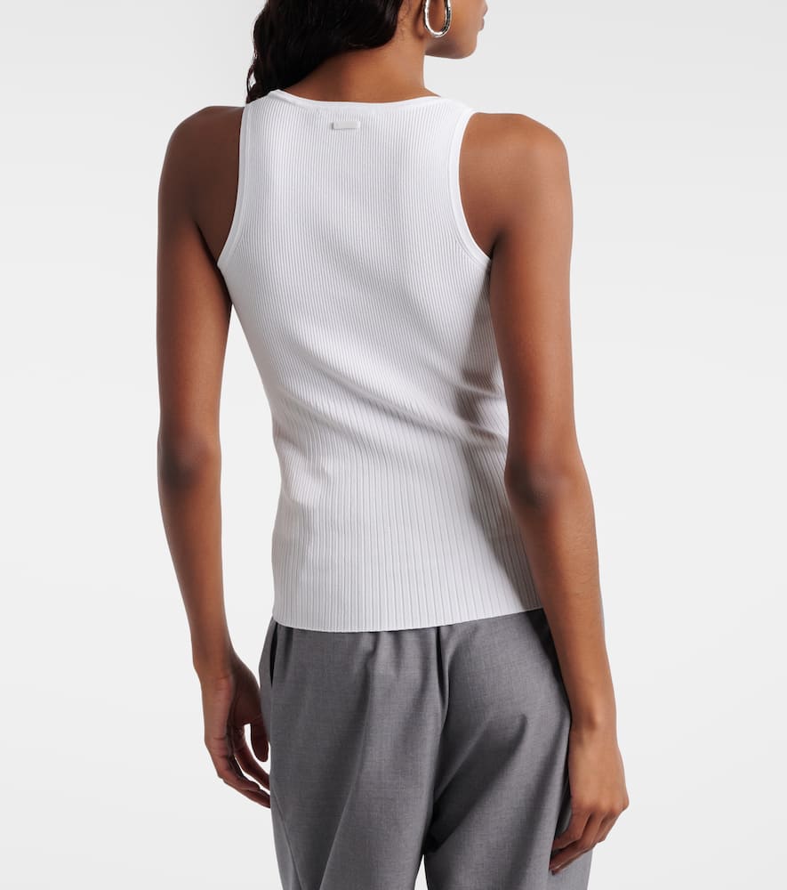Ribbed-knit tank top
