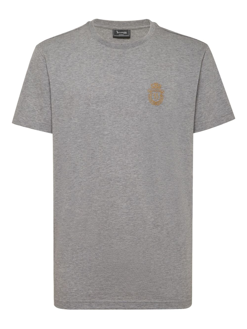 Crest round-neck T-shirt - Grey