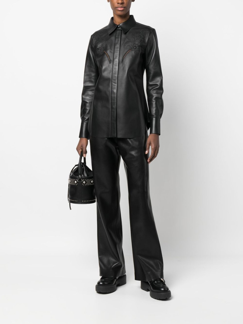 CHLOÉ- Leather Shirt