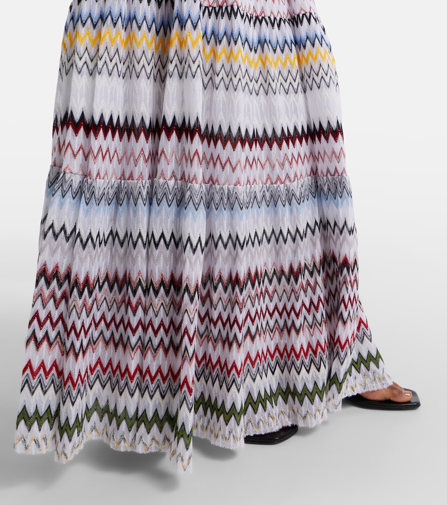 Zigzag maxi skirt