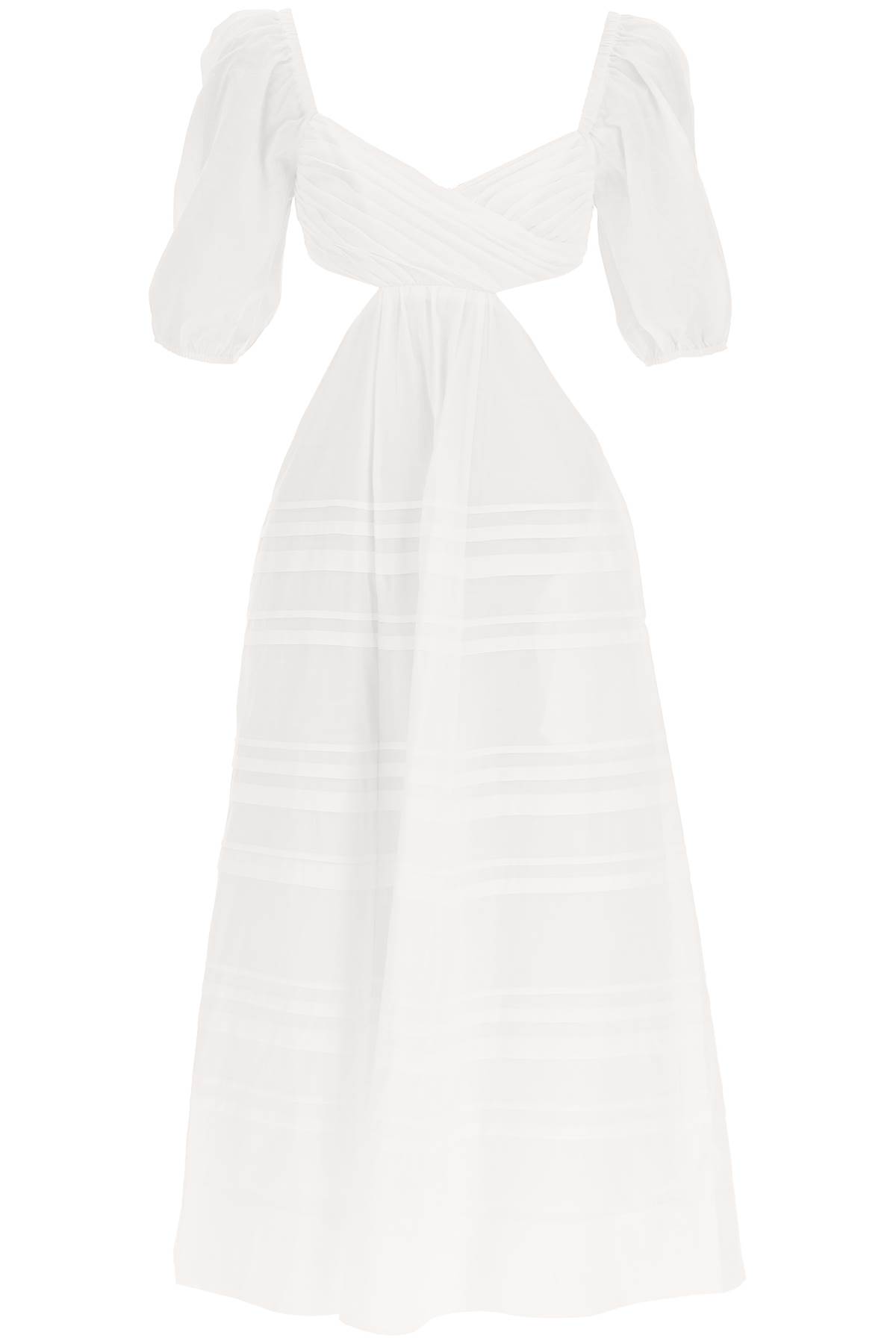 Cut-out tiered midi dress