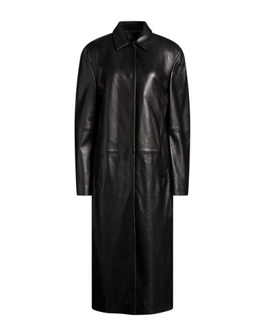 Woman Overcoat & Trench Coat Black Size 10 Sheepskin