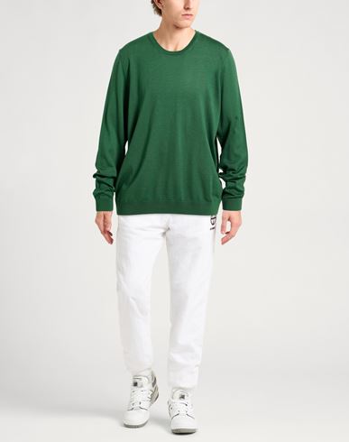 Man Sweater Green Size 3XL Virgin Wool