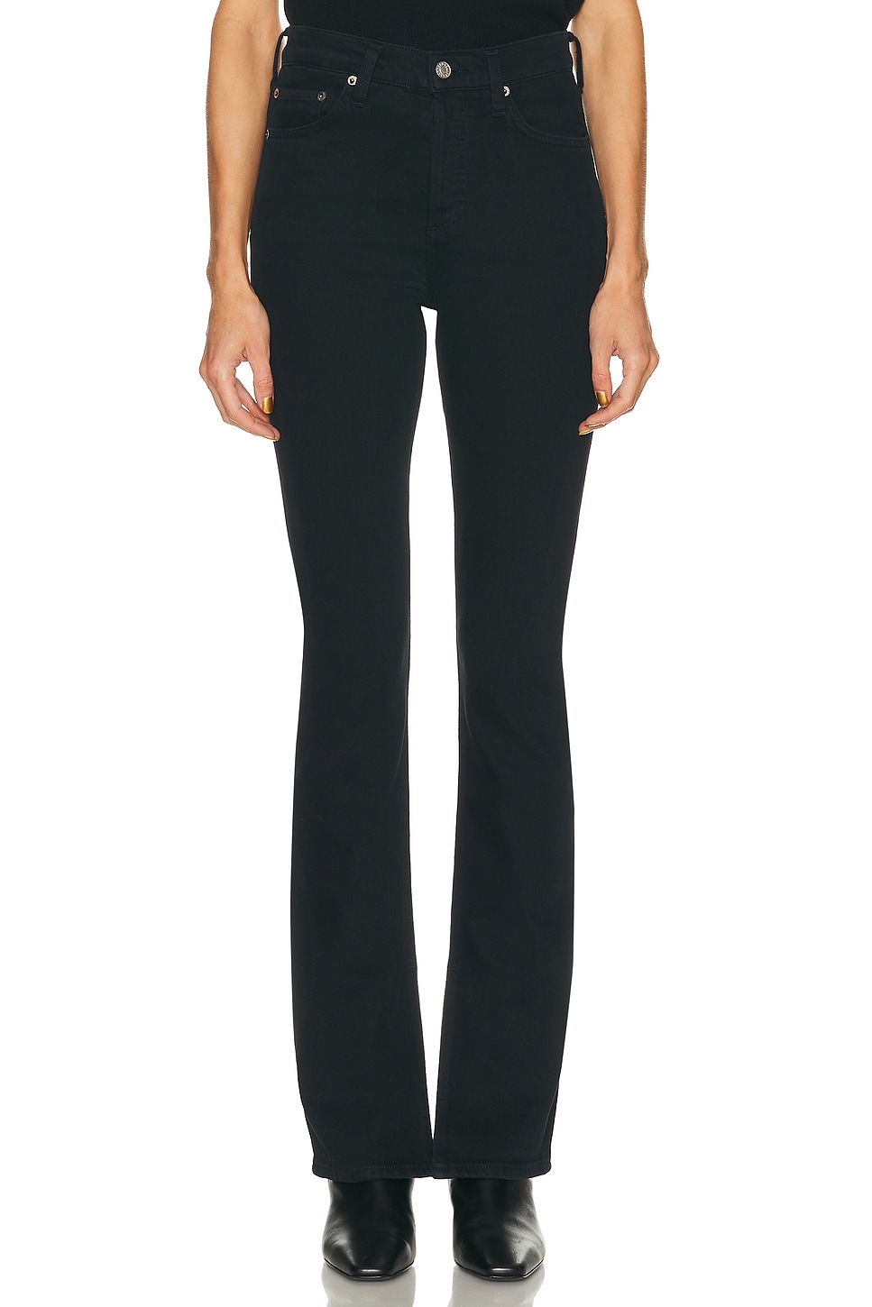 AGOLDE Ingram Split Skinny Jeans in Immerson - Black. 34 also , 24, 25, 26, 27, 28, 29, 30, 31