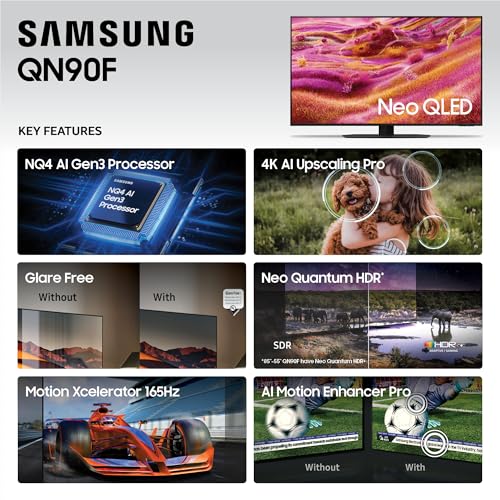 QN90F 43" 4K HDR Smart Neo QLED Mini-LED TV (2025)