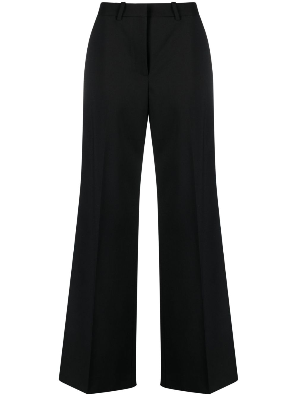 Wide-leg tailored trousers - Black
