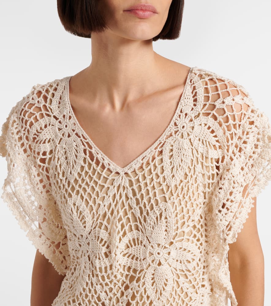 Crochet cotton beach dress