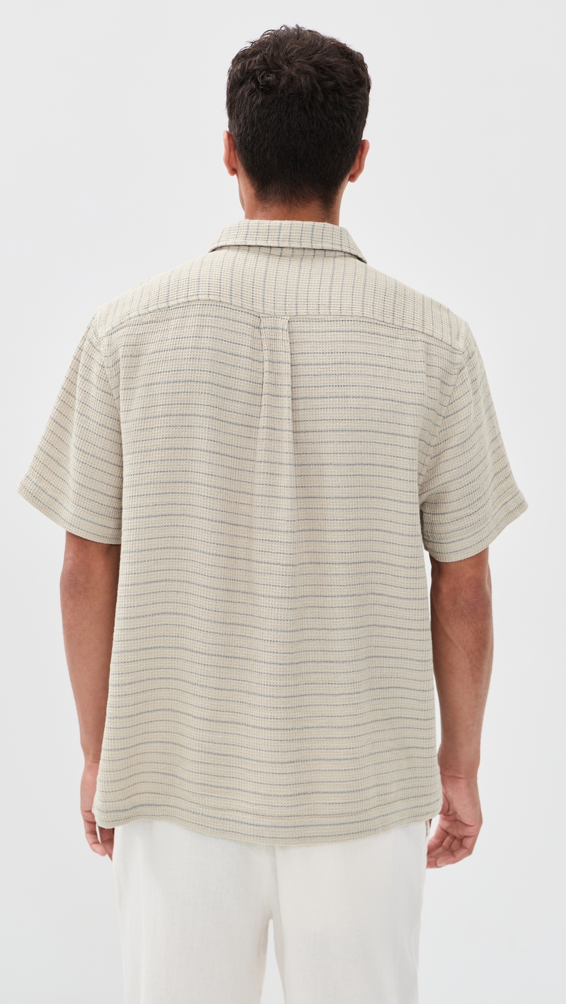 Oasis Textured Shirt Beachwood Stripe