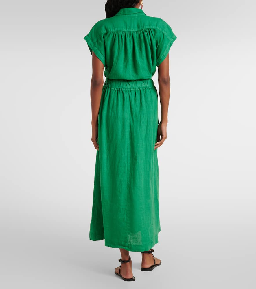 Linda linen maxi skirt