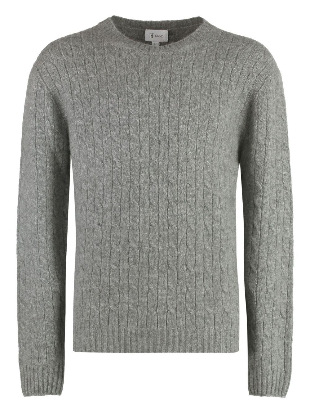 Cable-knit sweater - Grey