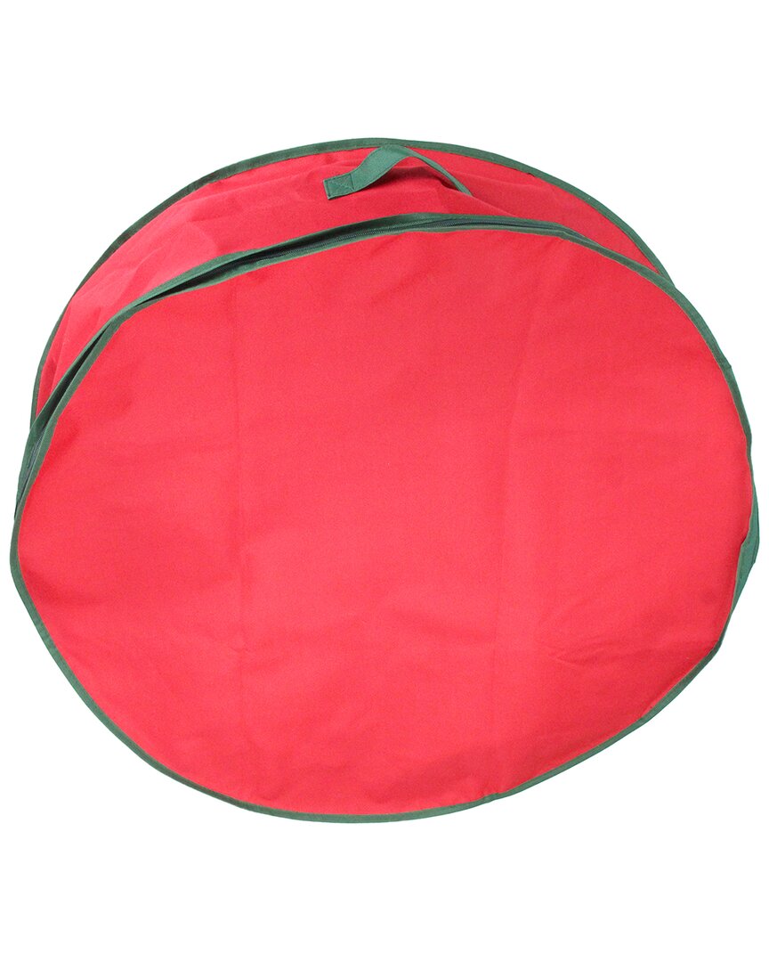 Northlight 36in Red And Green Christmas Wreath Storage Bag