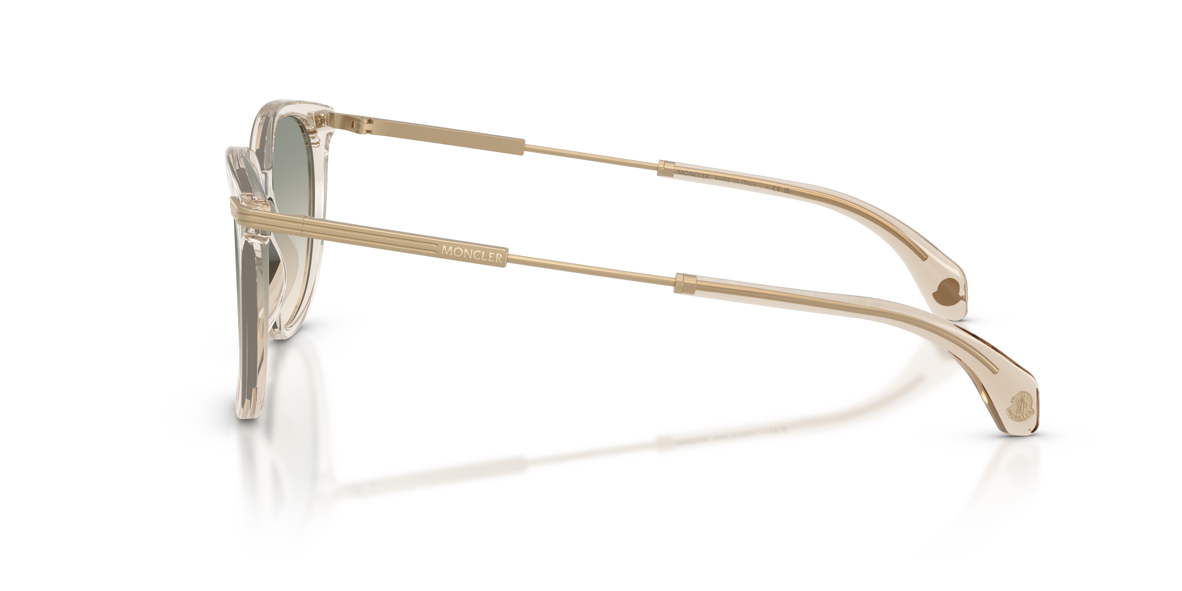 Moncler Unisex Moncler ME6013 KORRA 30032C Gafas de sol Acetato Marrón Marrón Redonda Normal Matizado