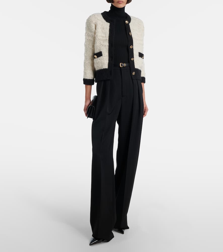Delightful Sparkle wool-blend cardigan