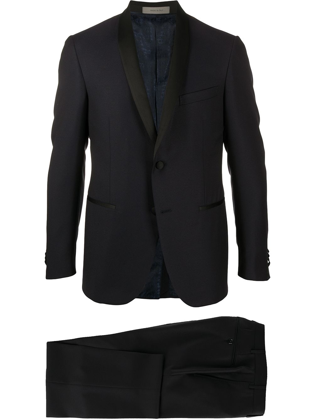 Slim-fit two piece dinner suit - Blue