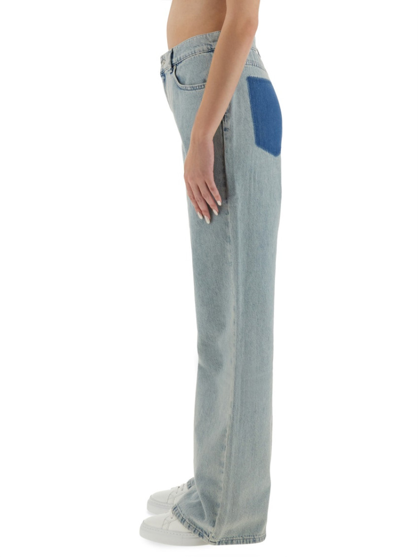 Denim Flared High Rise Jeans