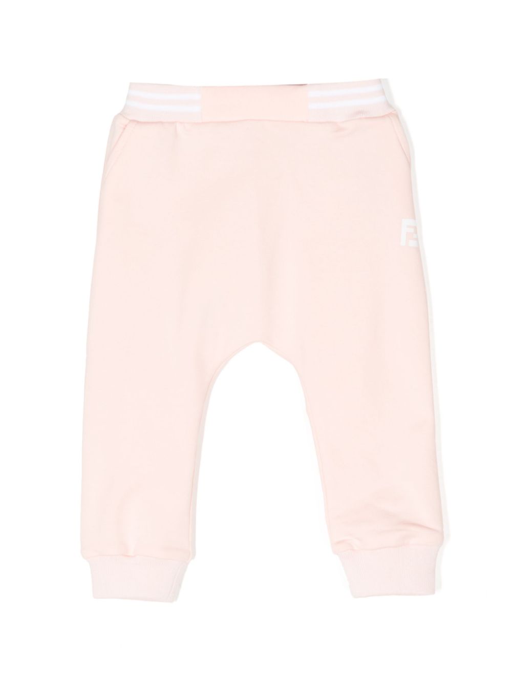 Logo-print cotton track pants - Pink