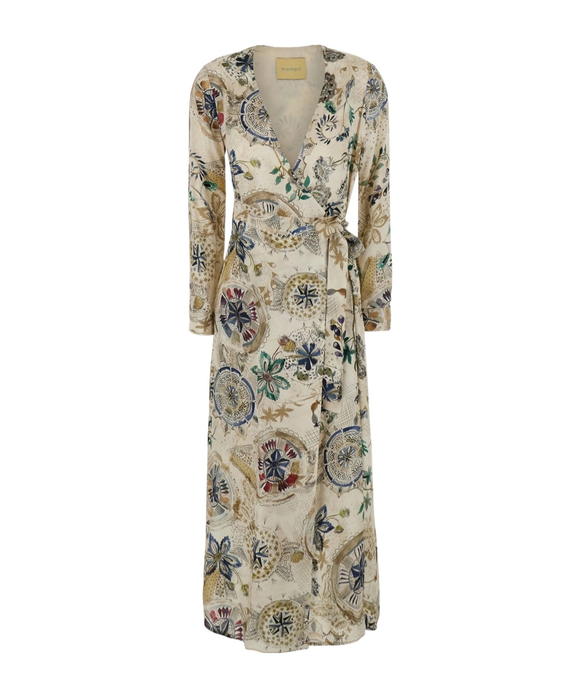 V-neck printed dress