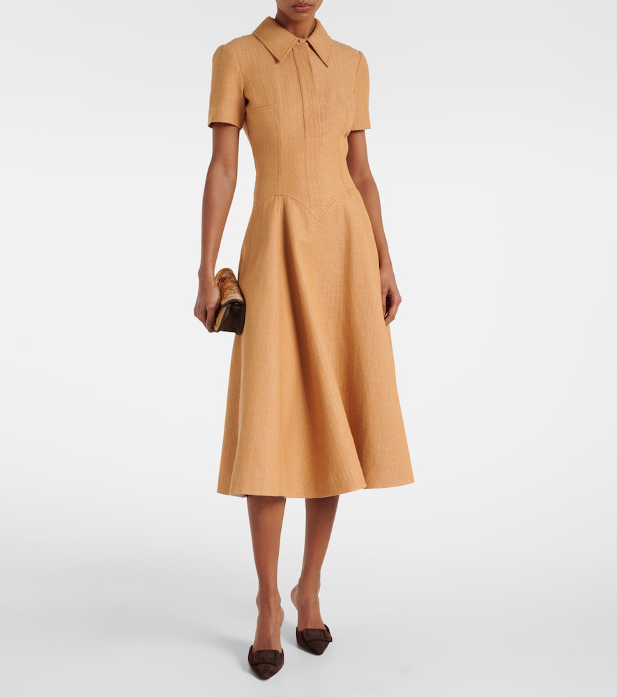 Jody cotton and linen blend dress