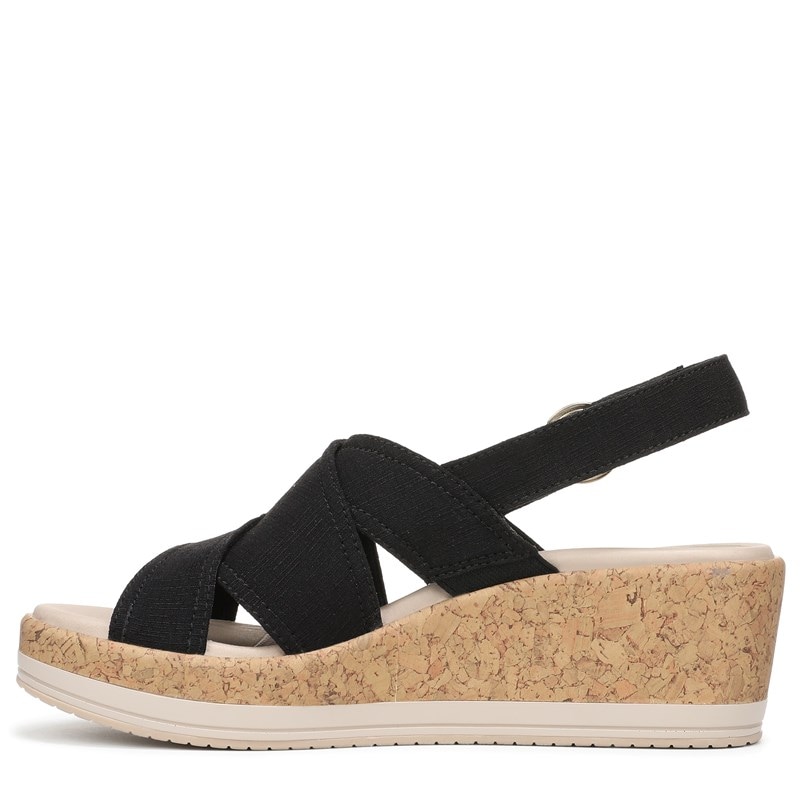 Women's Rye Slingback Wedge Sandals (Black Fabric)