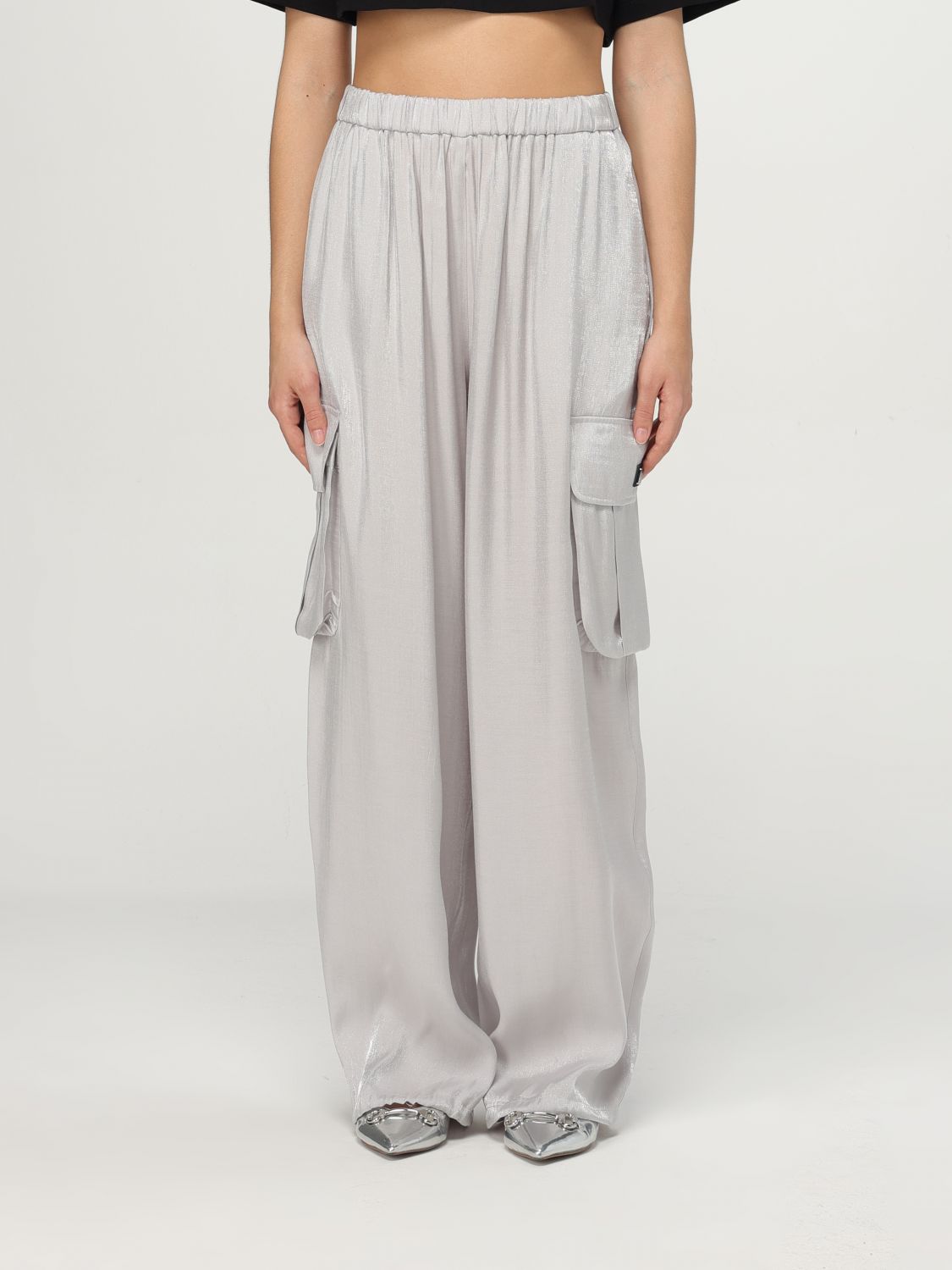 Pants ARMANI EXCHANGE Woman color Silver