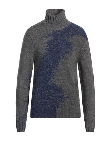 Man Turtleneck Grey Size 38 Baby alpaca wool, Polyamide, Wool