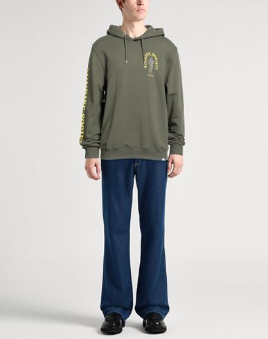 Man Sweatshirt Military green Size S Cotton