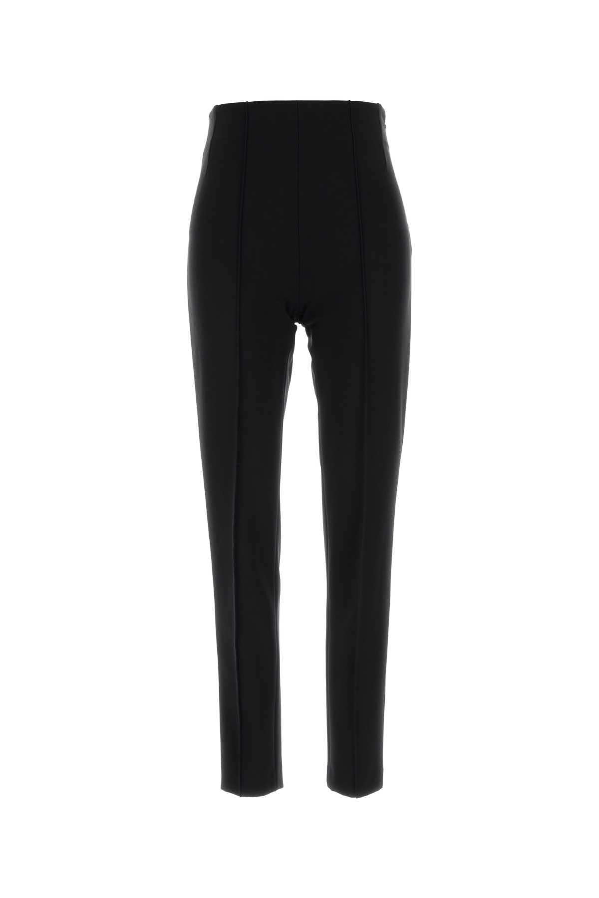 Stretch Jersey Trousers — Black