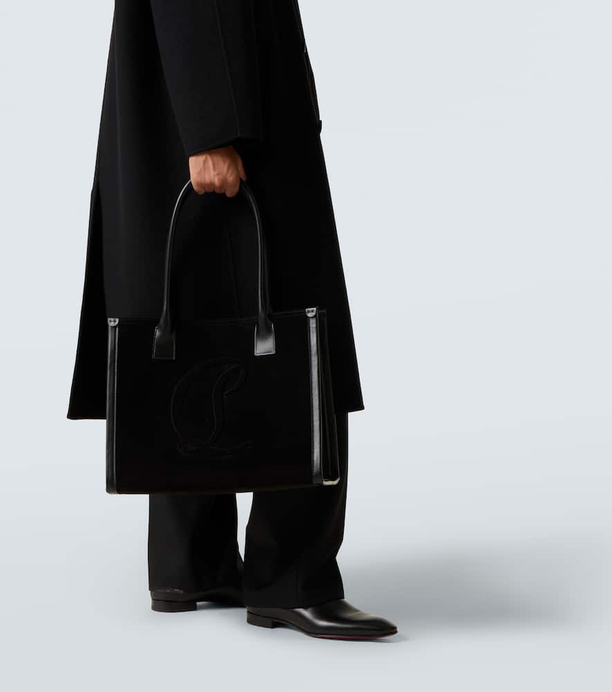 By My Side suede tote bag