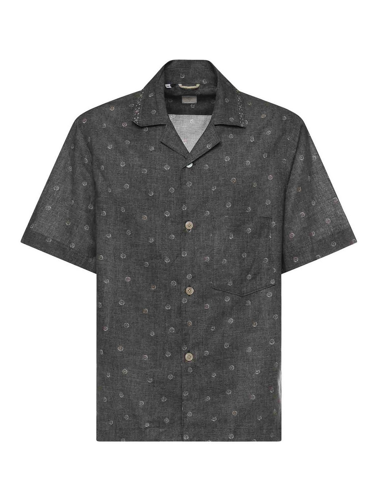 Linen And Cotton Bowling Shirt