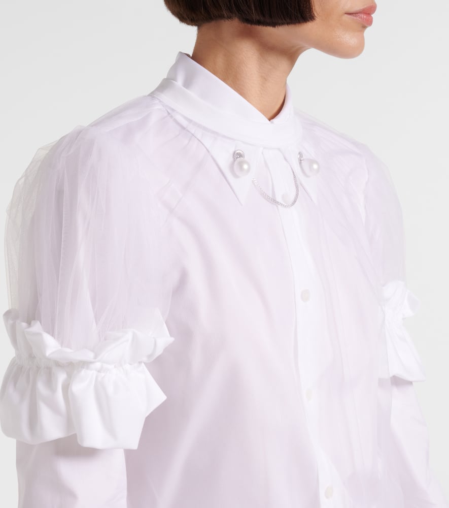 Sheer tulle top