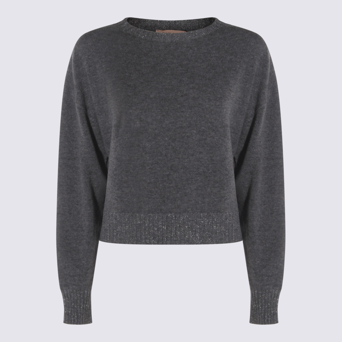 Sweaters Medium Mel. Grey/argento Lurex _wo Ws Pl - Women