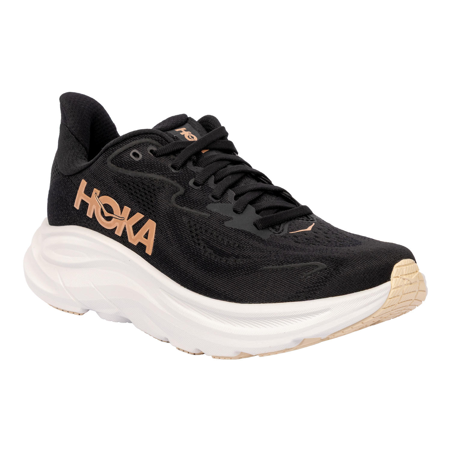 Women's Clifton 10 Sneaker - Black / Rose Gold 10.5:-