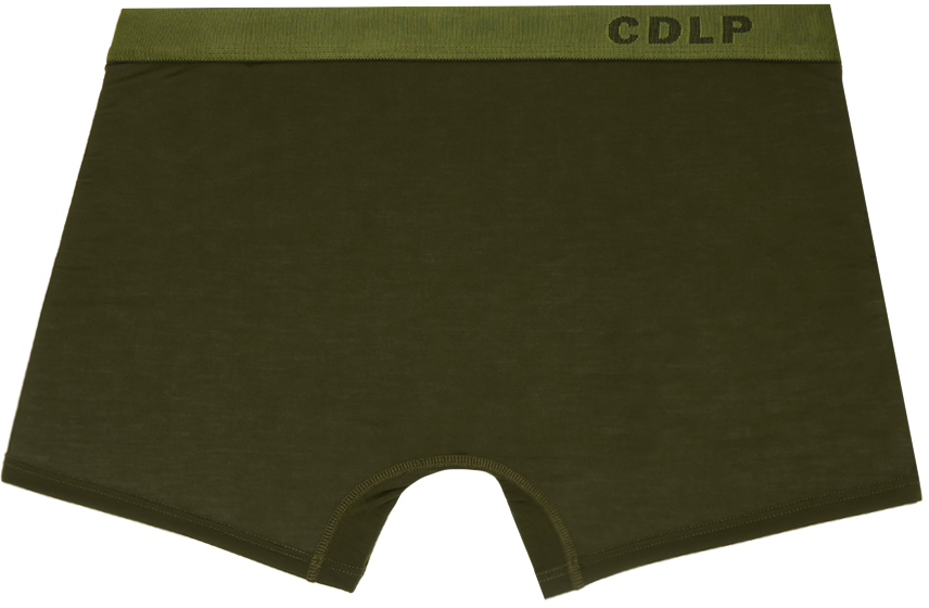 CDLP Three-Pack Green Boxer Briefs