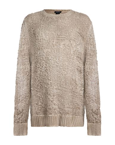 Man Sweater Taupe Size XXL Wool, Linen, Polyamide, Elastane