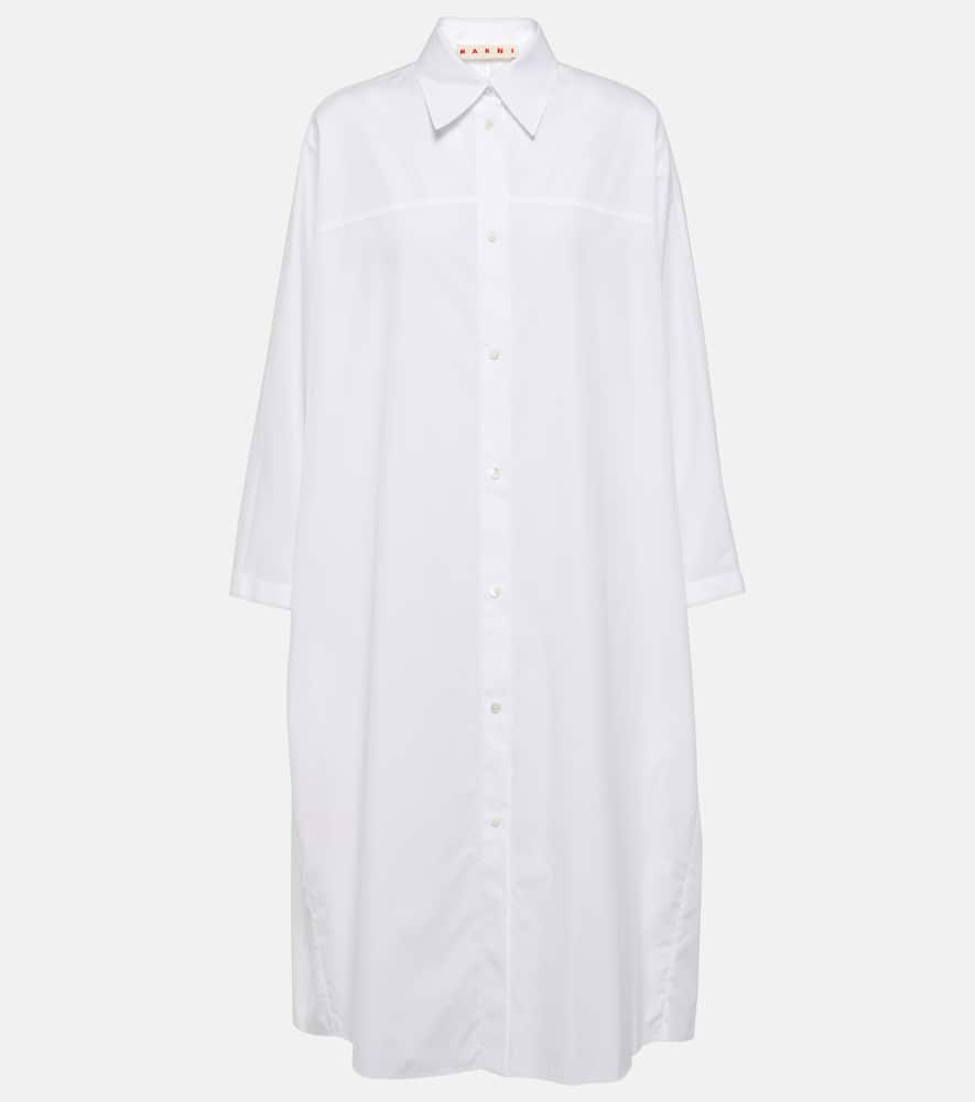 Cotton poplin shirt dress