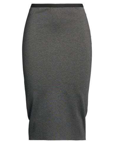 Woman Midi skirt Grey Size 8 Viscose, Polyamide, Elastane