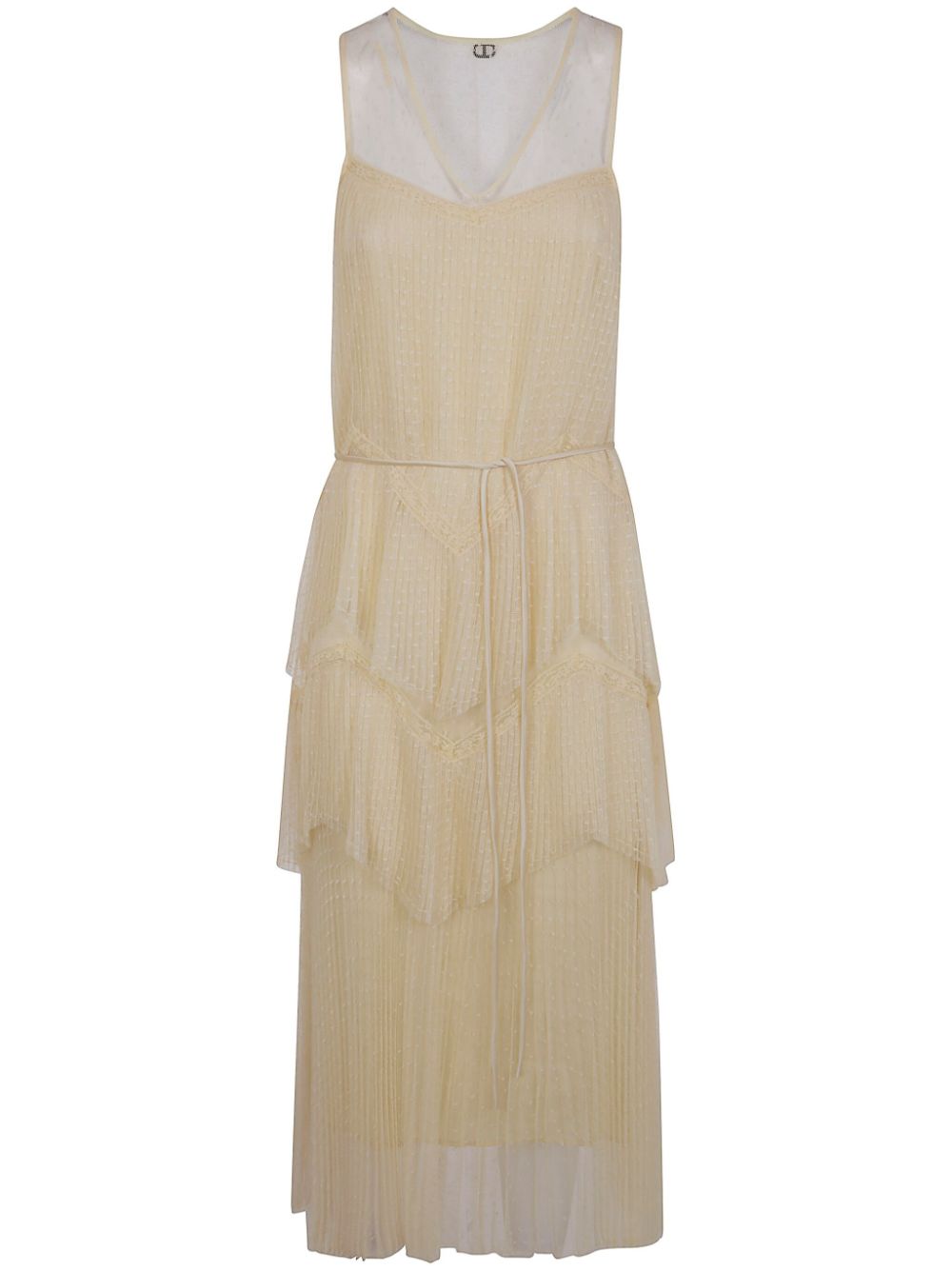Colourblock midi dress - Neutrals