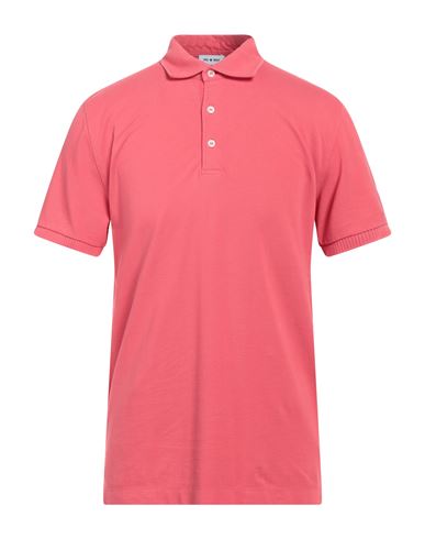 Man Polo shirt Coral Size L Pima Cotton